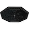 Ekena Millwork Spring Octagonal Ceiling Medallion (Canopies up to 3"), 29 1/8"OD x 2 1/4"ID x 1 1/8"P, Black Pearl CM30SPBPS - alternate 2